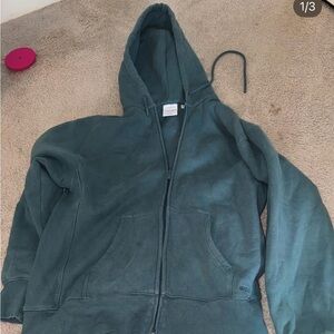 Green Zip-Up Hoodie